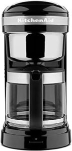 Cafetière KitchenAid machine à café noir vue de côté