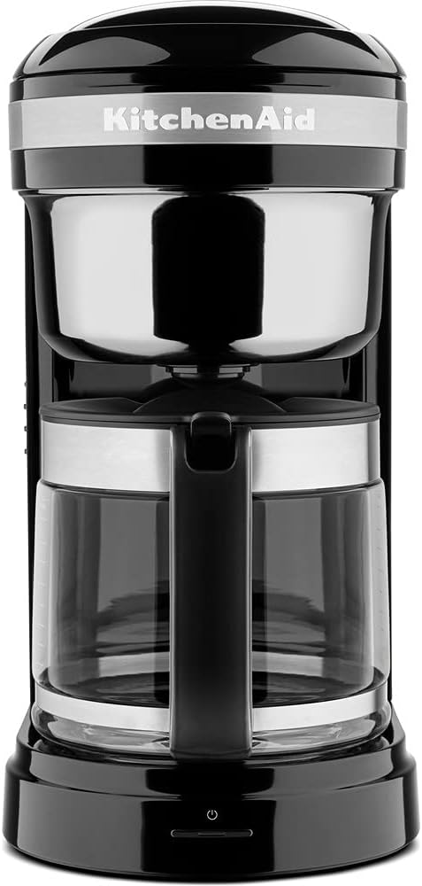 Cafetière KitchenAid machine à café noir vue de face