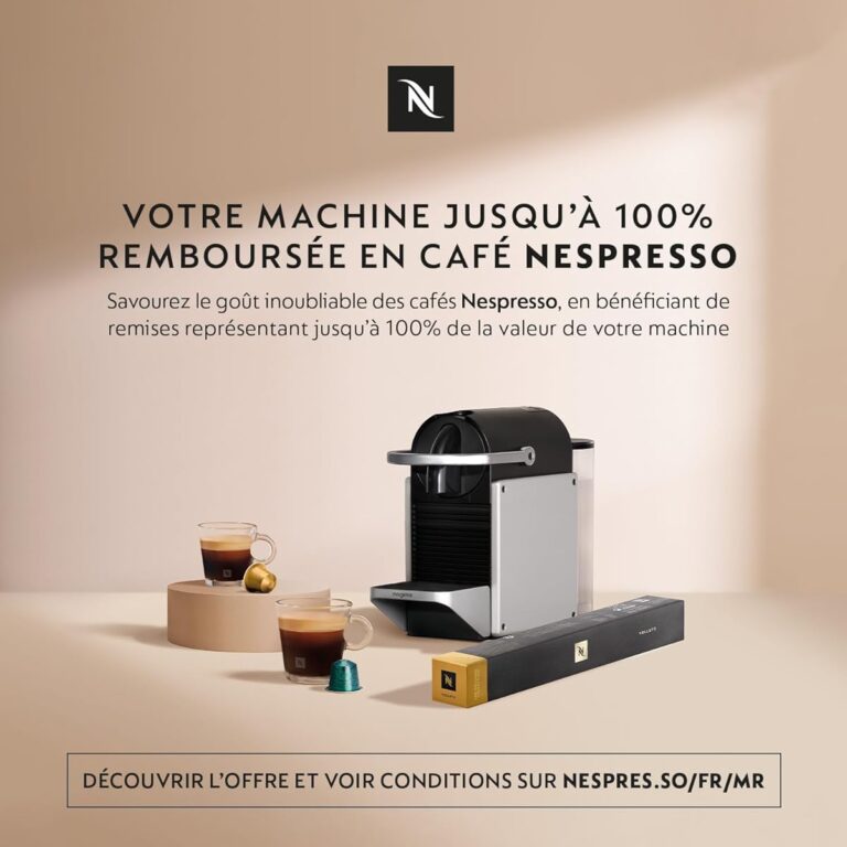 Nespresso Krups machine à café blanche vue de face