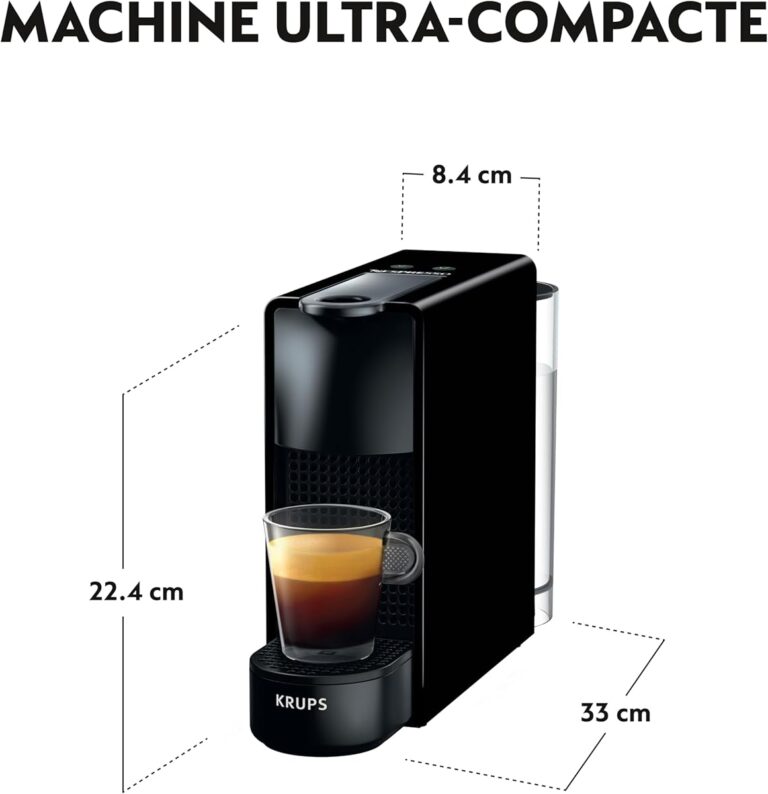 Nespresso Krups machine à café noir vue de face