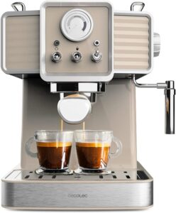Cecotec Express machine à café beige détails