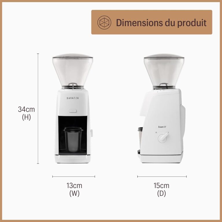 Baratza machine à café noir vue de face