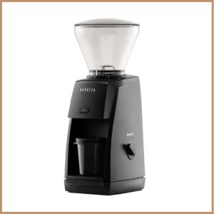 Baratza machine à café noir vue de côté