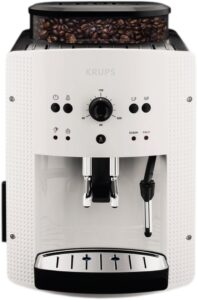 Krups EA machine à café blanc vue de côté