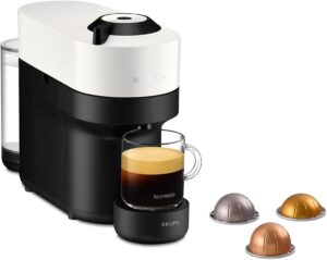 Nespresso Krups machine à café blanche détails