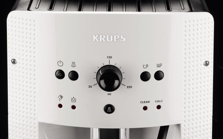 Krups EA machine à café blanc vue de face
