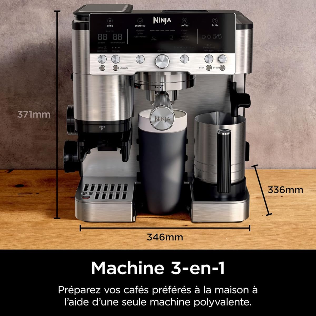 Ninja ES machine à café vue de face