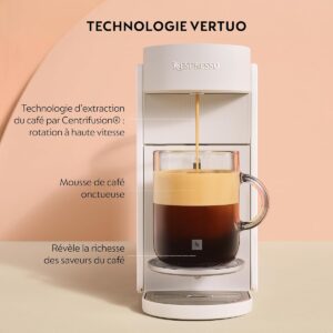 Nespresso De machine à café blanc vue de côté