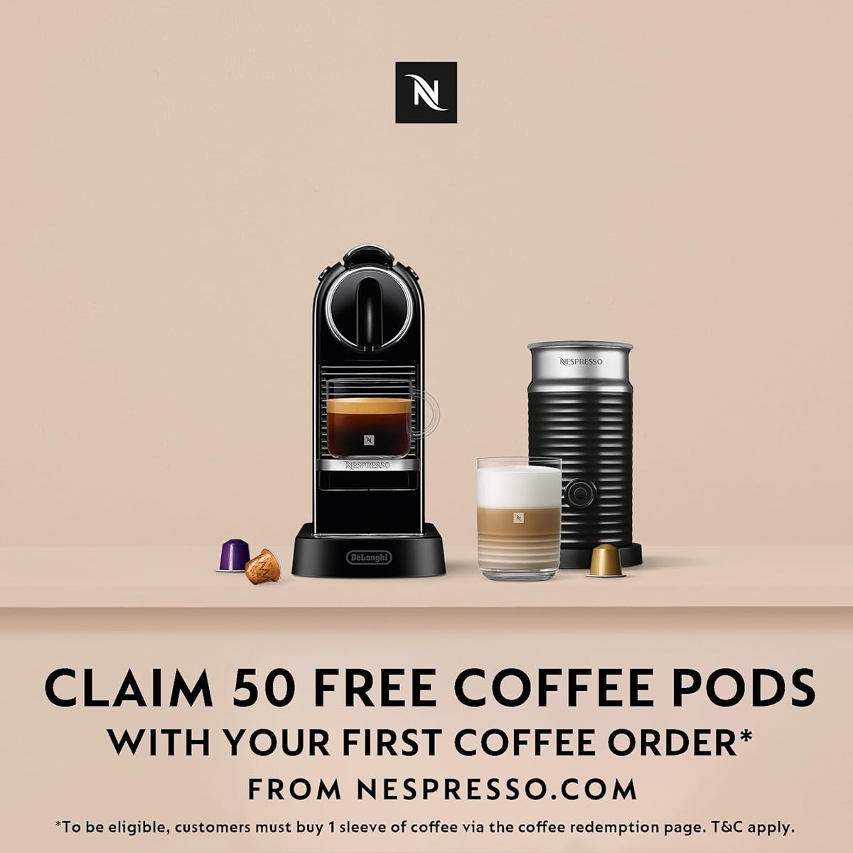 Nespresso Citiz machine à café noir vue de face