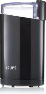 Krups Fast machine à café noir vue de côté