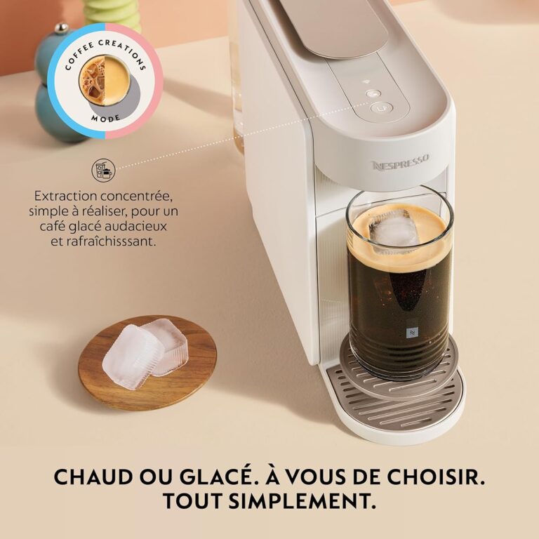 Nespresso De machine à café blanc vue de face