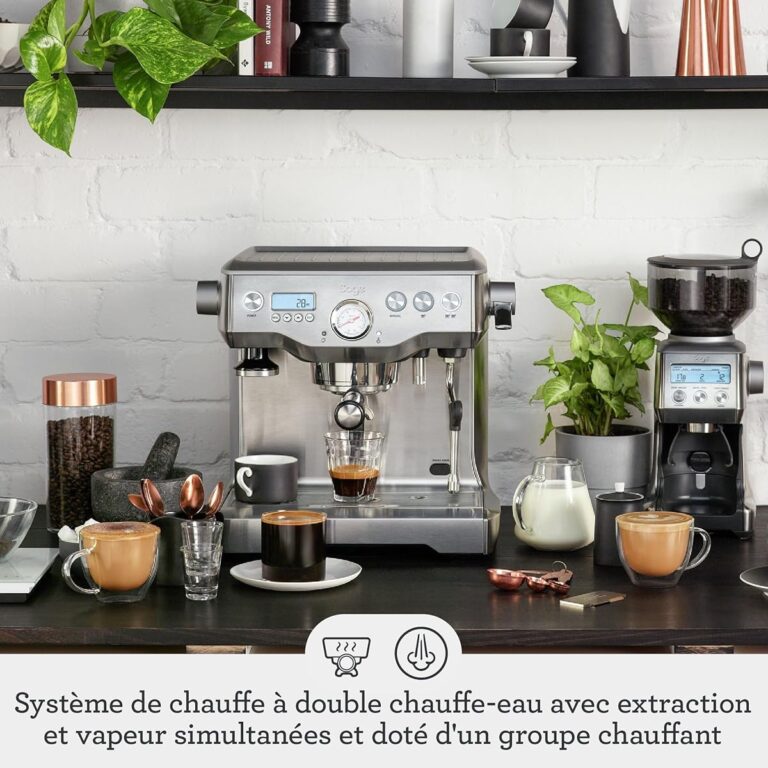 Sage Dual machine à café inox vue de face