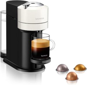 Nespresso Vertuo machine à café blanche détails