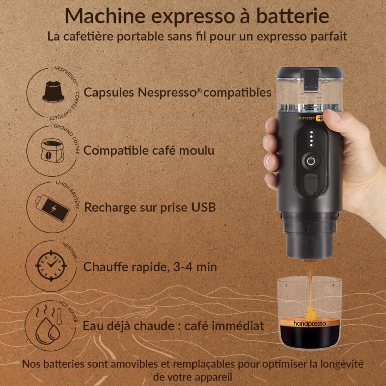 Handpresso E machine à café vue de face