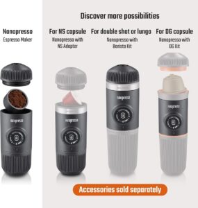 WACACO Nanopresso machine à café vue de côté