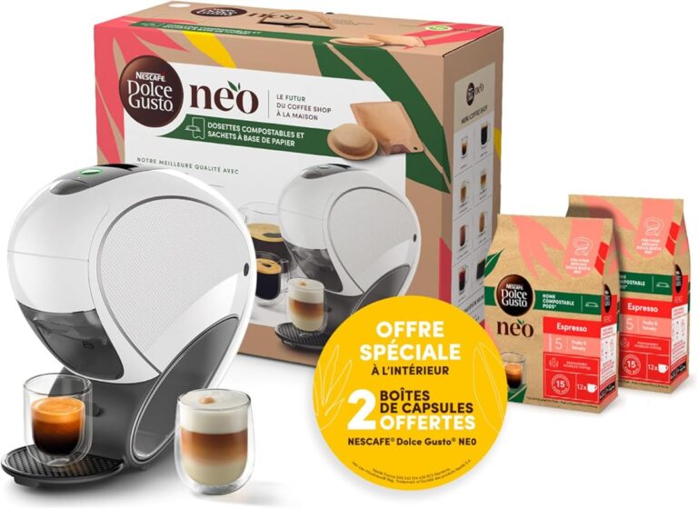Nescafé Dolce machine à café gris vue de face