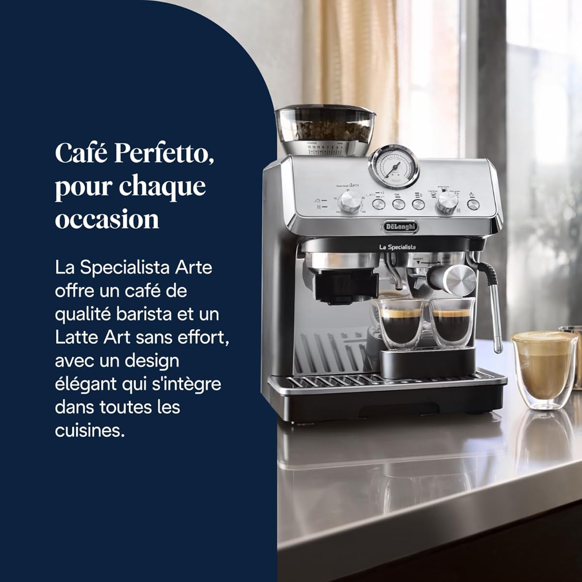 De machine à café vue de face