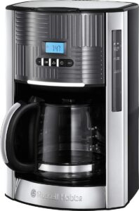 Russell Hobbs machine à café inox vue de côté