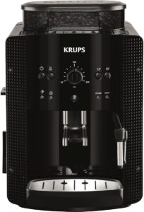 KRUPS EA machine à café noir vue de côté