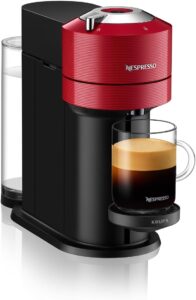 Nespresso Krups machine à café rouge détails