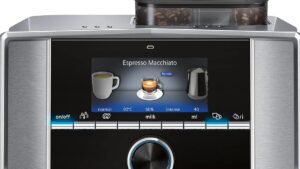 Siemens EQ machine à café vue de côté