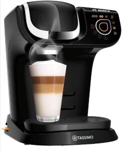 TASSIMO Bosch machine à café noir vue de côté