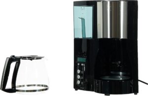 Cafetière Melitta machine à café gris vue de côté