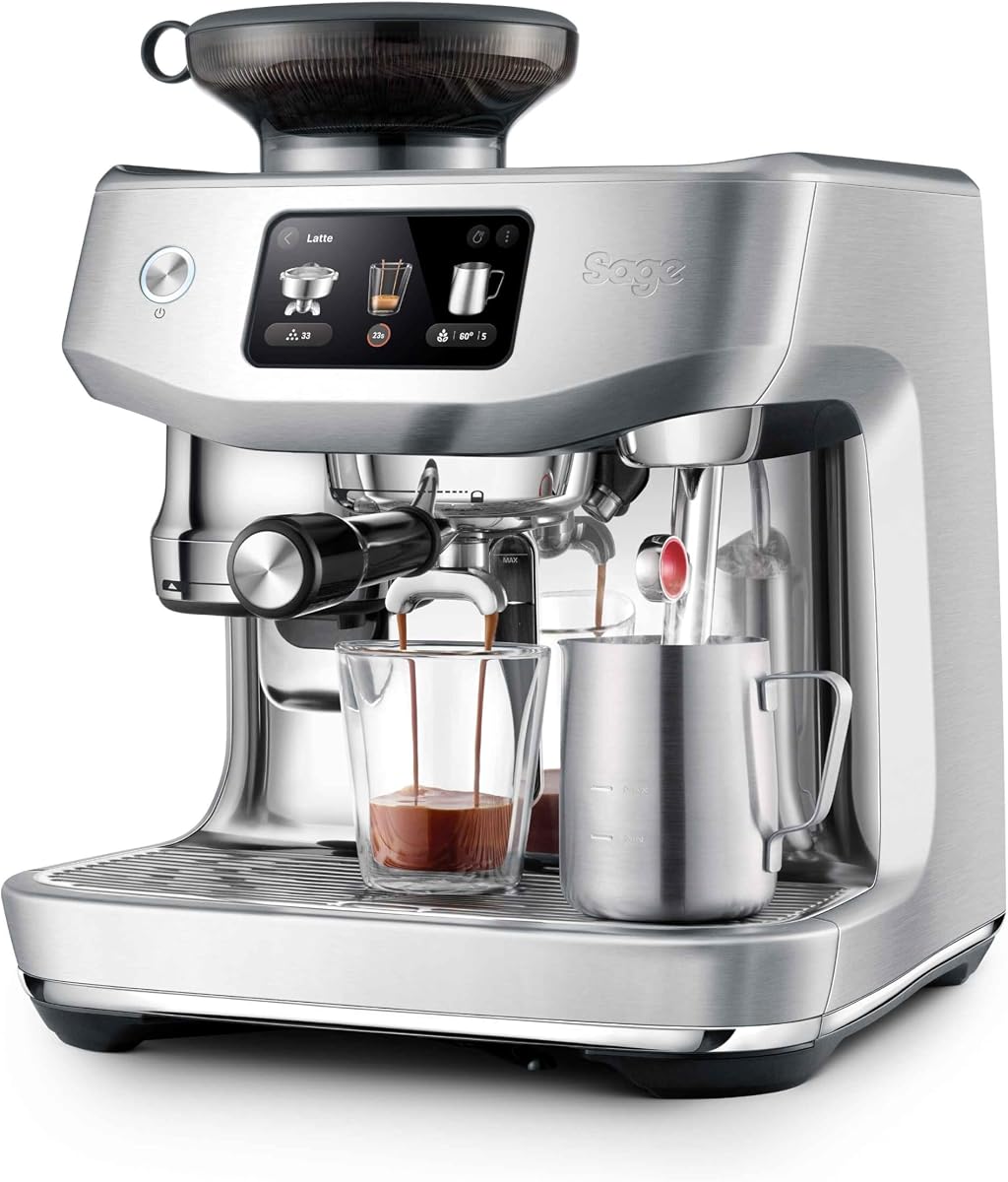Sage Oracle machine à café inox vue de face