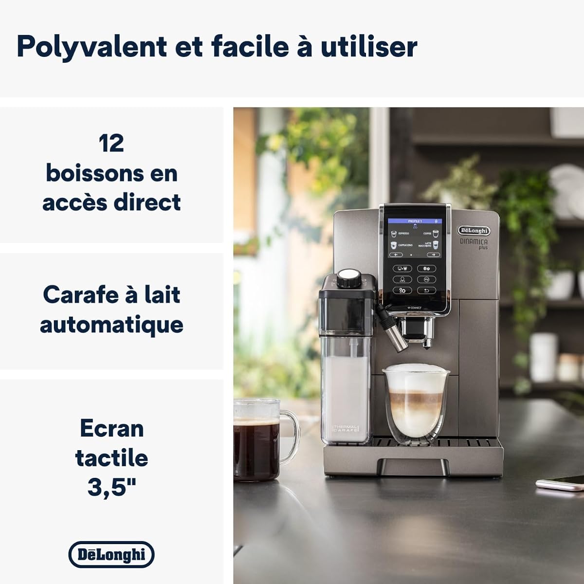 De machine à café vue de face
