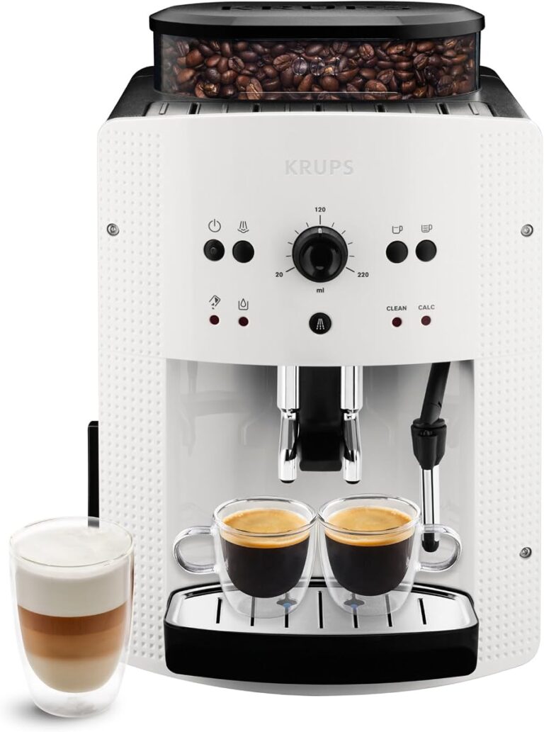 KRUPS Evidence machine à café blanc vue de face