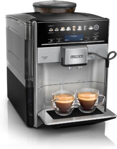 SIEMENS EQ machine à café noir vue de côté