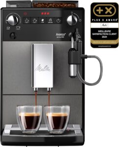 Melitta Avanza machine à café noir vue de côté
