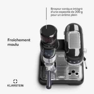 Klarstein Cafetiere machine à café vue de côté