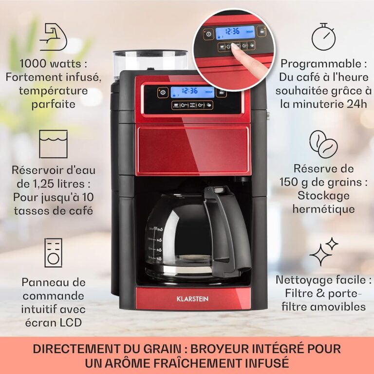 Klarstein Machines machine à café blanc vue de face