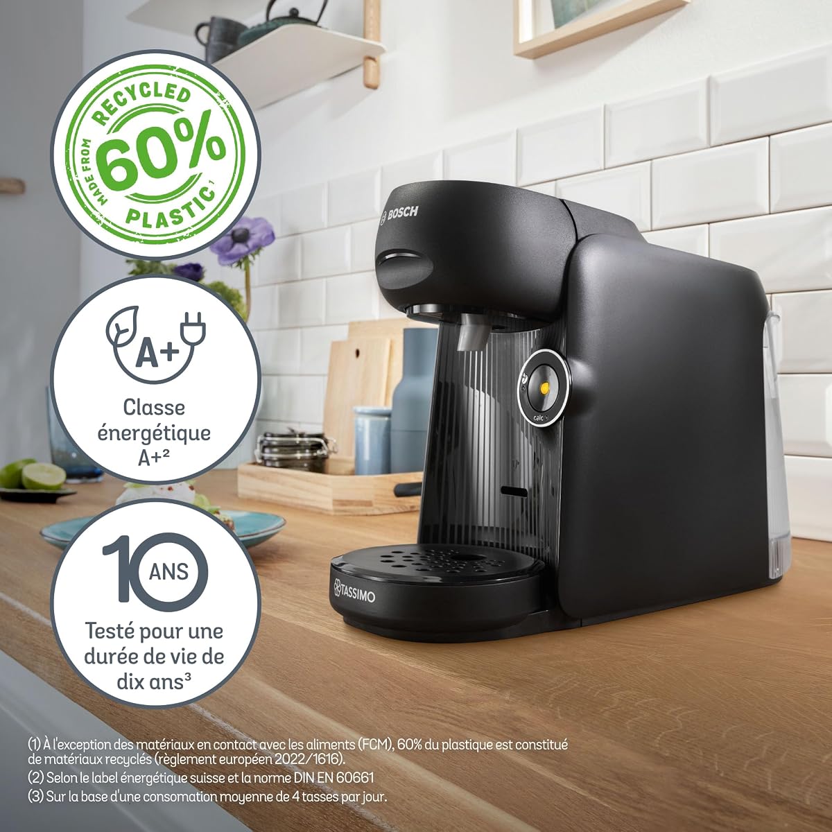 Bosch TAS machine à café noire vue de face