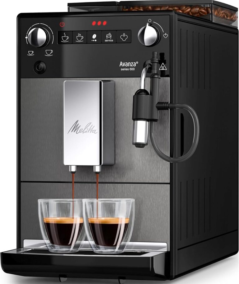 Melitta Avanza machine à café noir vue de face